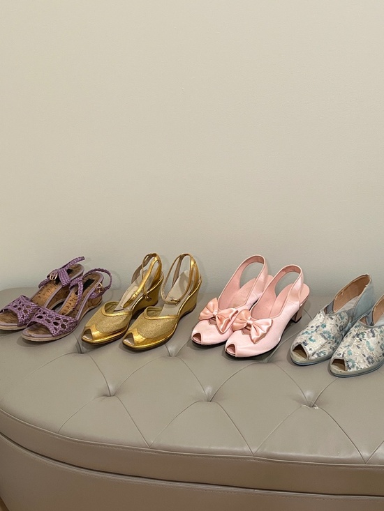 Shoes - Preview: 1940s 1950s vintage shoes wedges heels